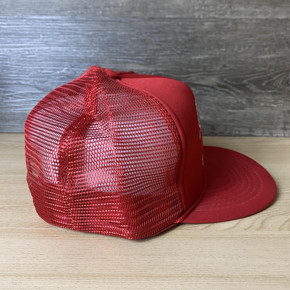 Vintage Minnesota Zoo Hat Cap Snap Back Red Mesh Trucker Embroidered Mens 80s - Picture 8 of 11